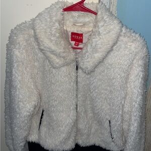 GUESS Cream Teddy Jacket